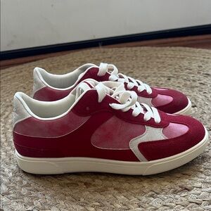 Stylish Red and White Women's Sneakers